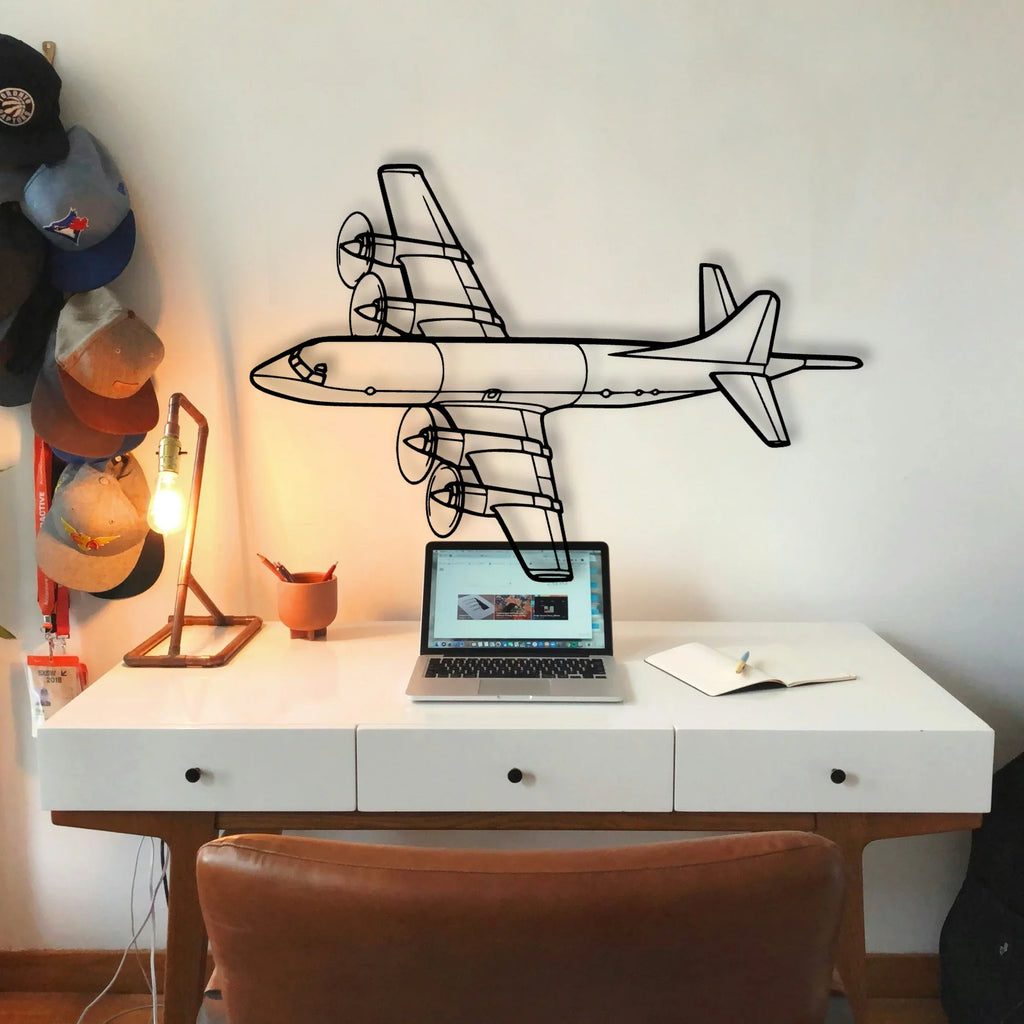 108 2 3 Classic Aircraft Silhouette Metal Wall Art - Tinvibe
