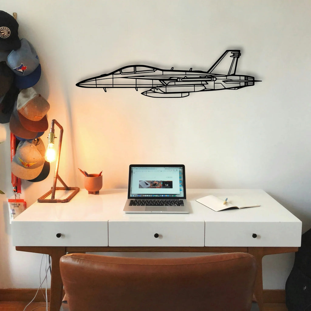 108 2 5 Classic Aircraft Silhouette Metal Wall Art - Tinvibe