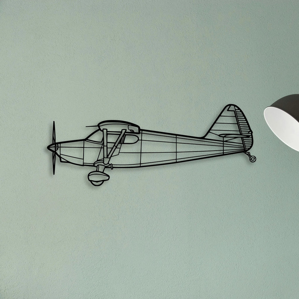 108 2 Classic Aircraft Silhouette Metal Wall Art - Tinvibe