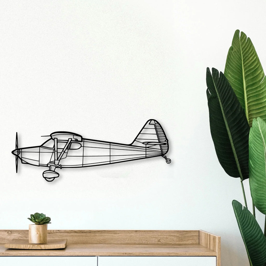 108 2 Classic Aircraft Silhouette Metal Wall Art - Tinvibe