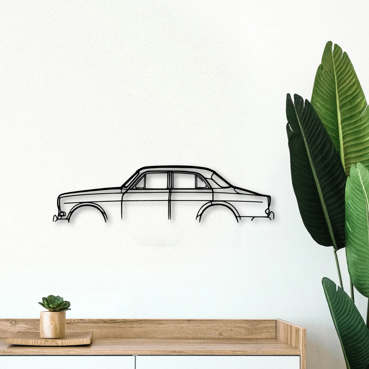 121 Classic Silhouette Metal Wall Art - Tinvibe