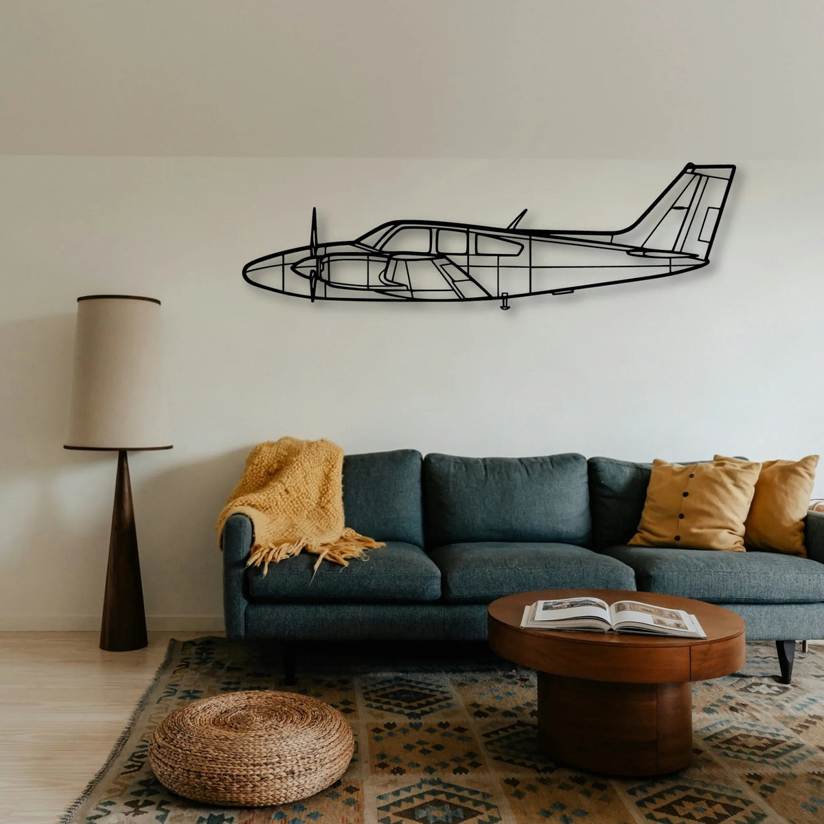 150 Classic Aircraft Silhouette Metal Wall Art - Tinvibe