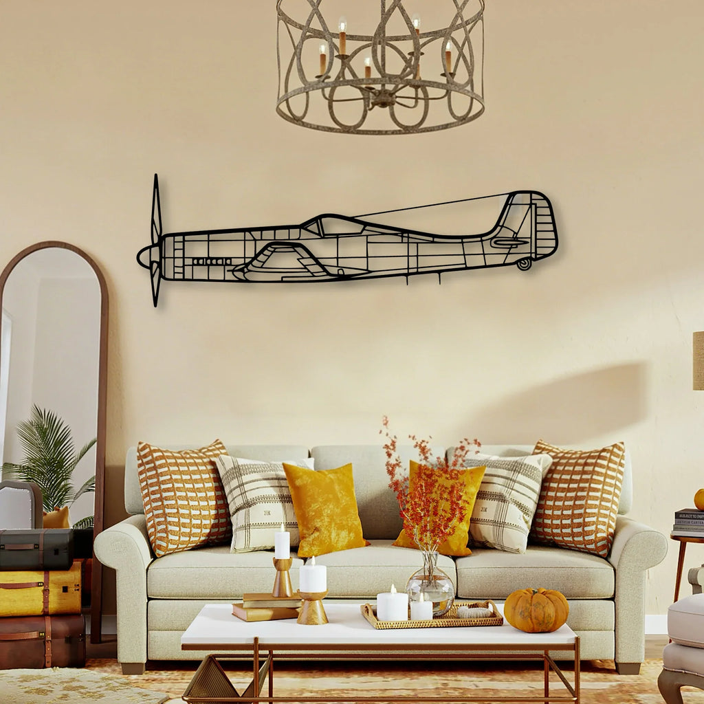 170B 11 Classic Aircraft Silhouette Metal Wall Art - Tinvibe