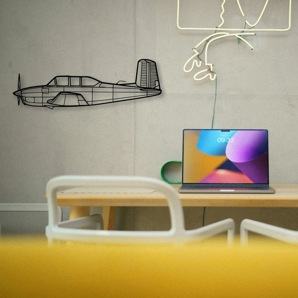 170B 3 Classic Aircraft Silhouette Metal Wall Art - Tinvibe