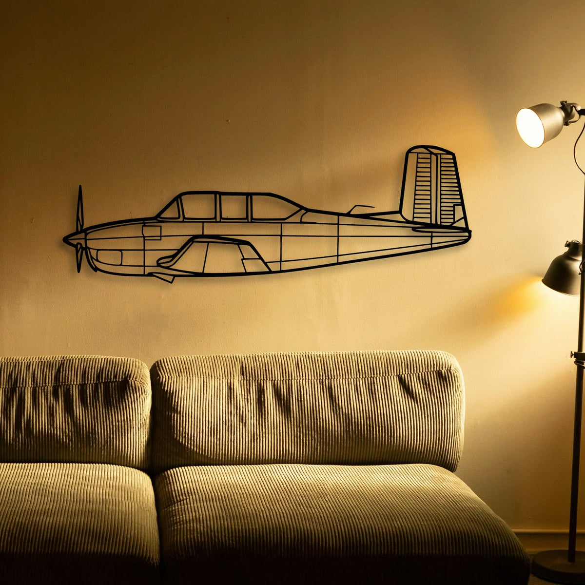 170B 3 Classic Aircraft Silhouette Metal Wall Art - Tinvibe