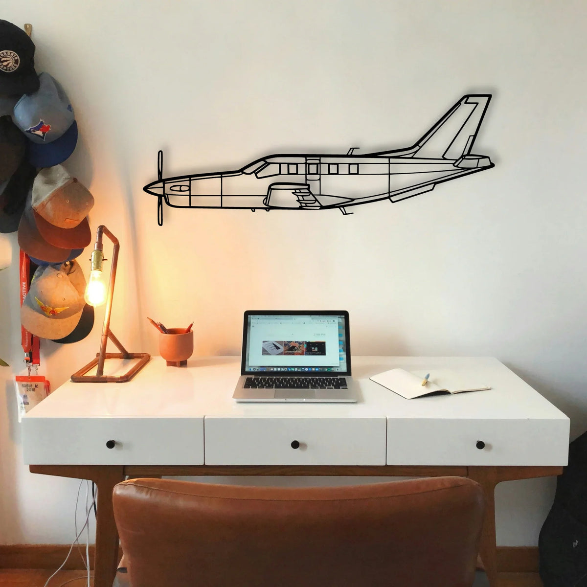 170B 7 Classic Aircraft Silhouette Metal Wall Art - Tinvibe