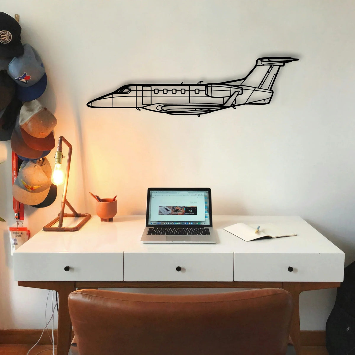 170B Float Classic Aircraft Silhouette Metal Wall Art - Tinvibe