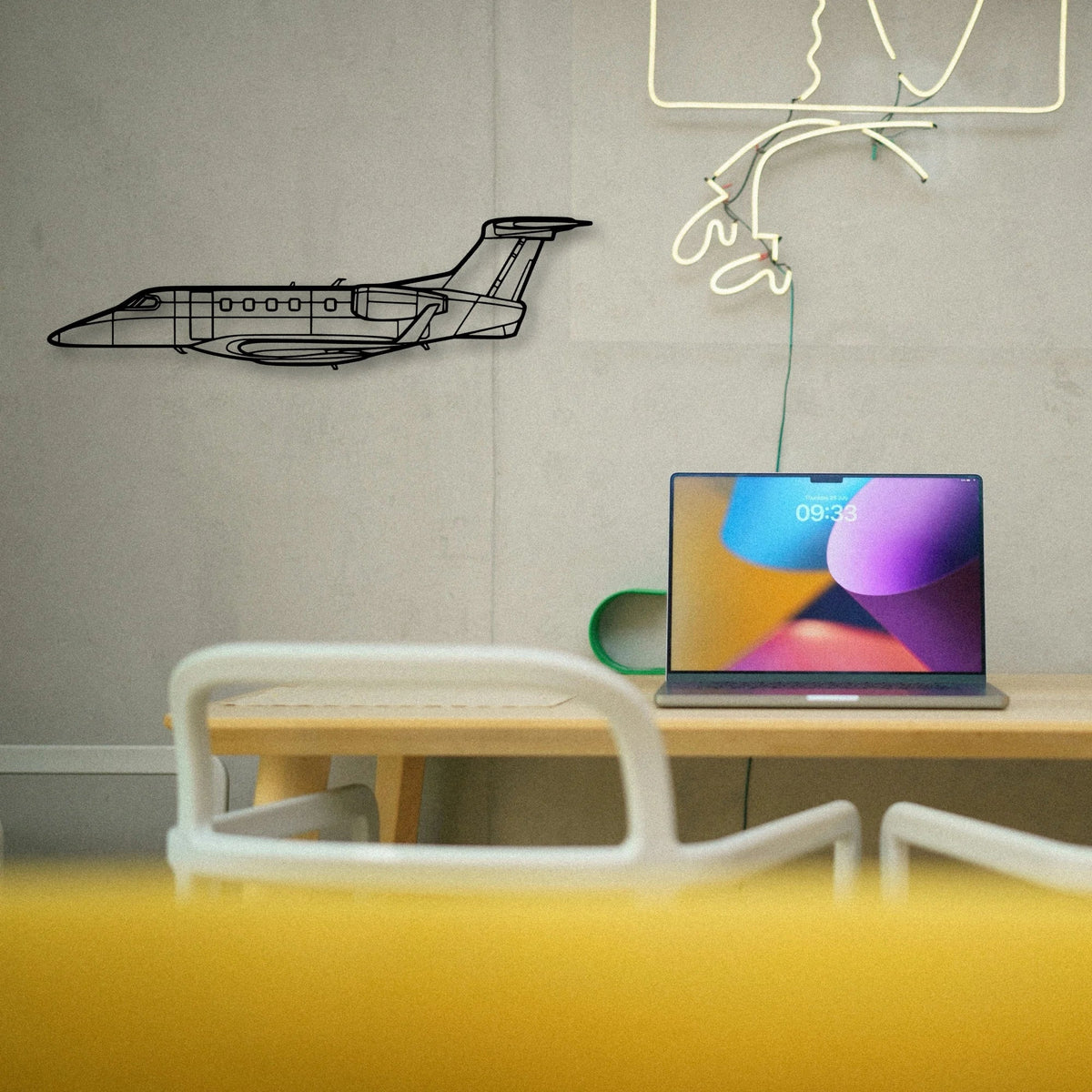 170B Float Classic Aircraft Silhouette Metal Wall Art - Tinvibe