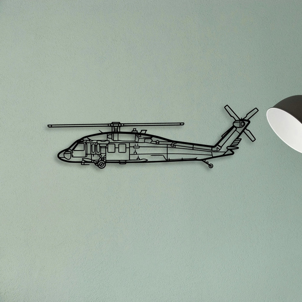 180 Skywagon 3 Classic Aircraft Silhouette Metal Wall Art - Tinvibe