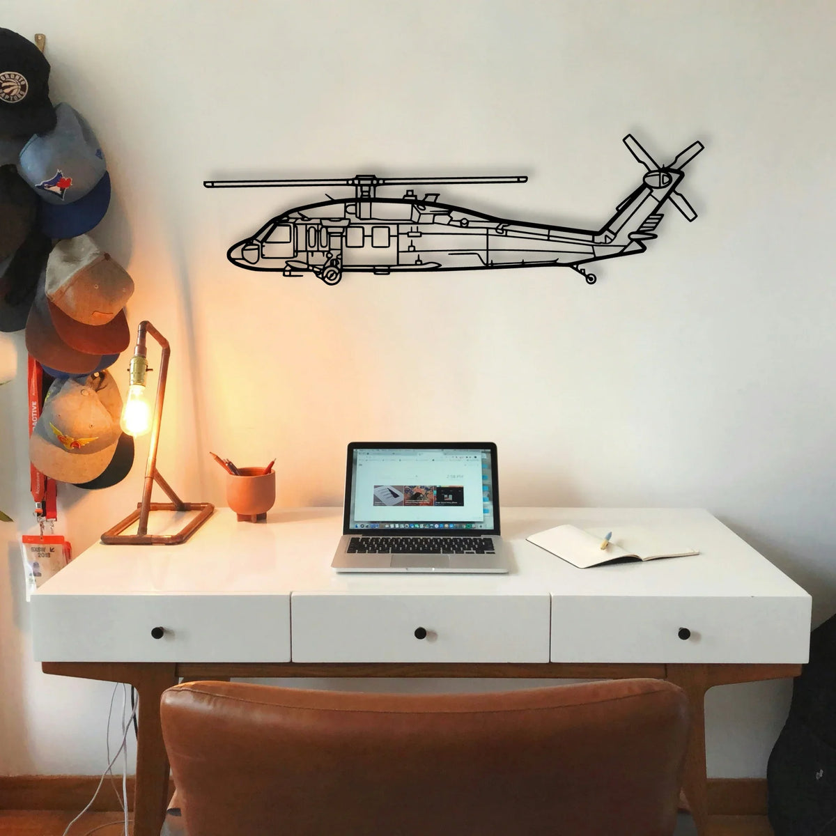 180 Skywagon 3 Classic Aircraft Silhouette Metal Wall Art - Tinvibe