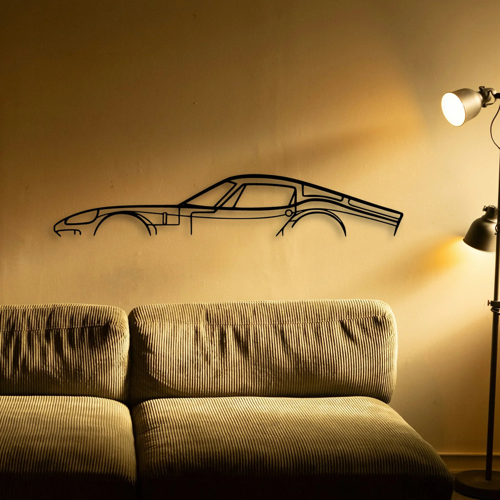1800 GT 1966 Classic Silhouette Metal Wall Art - Tinvibe