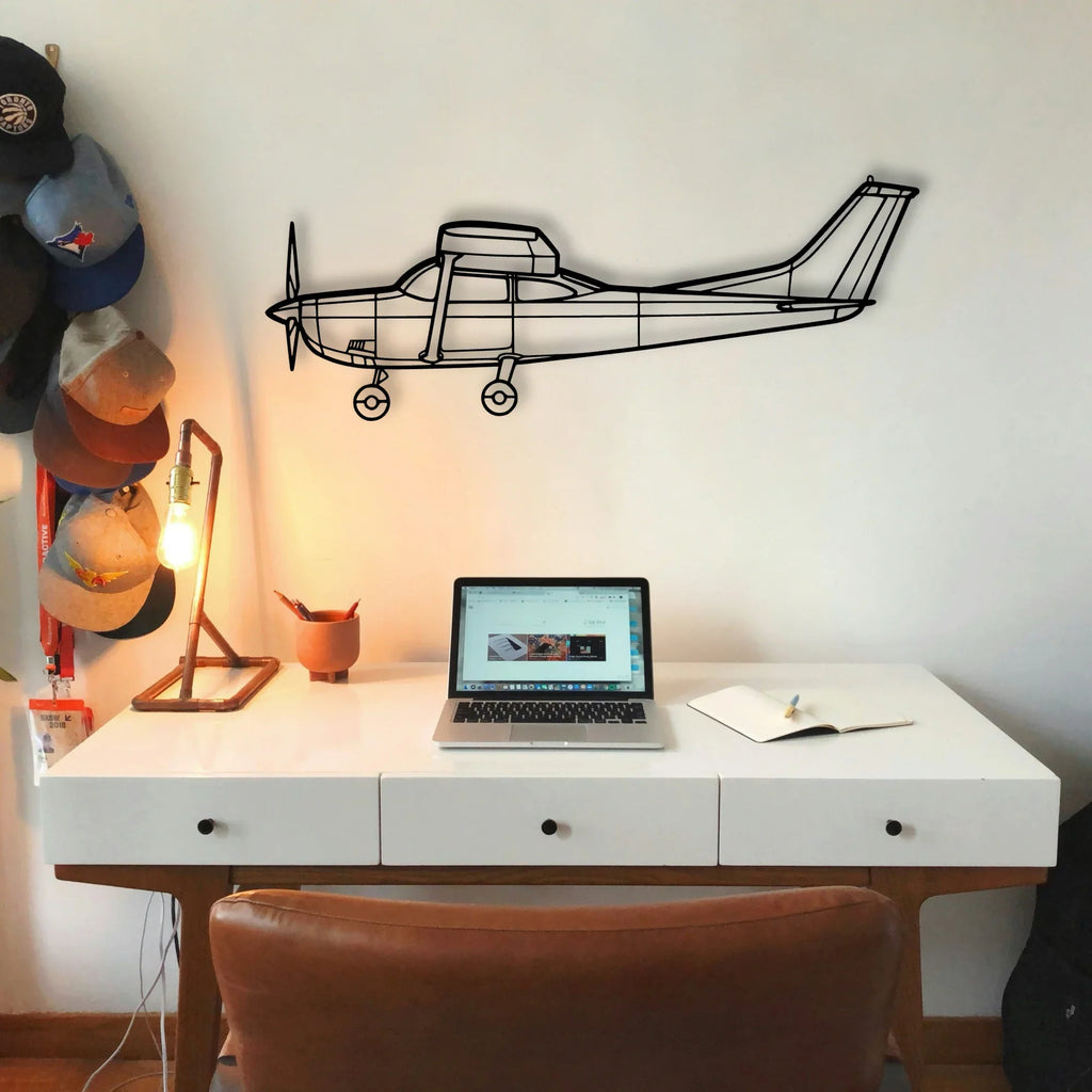 180F Classic Aircraft Silhouette Metal Wall Art - Tinvibe
