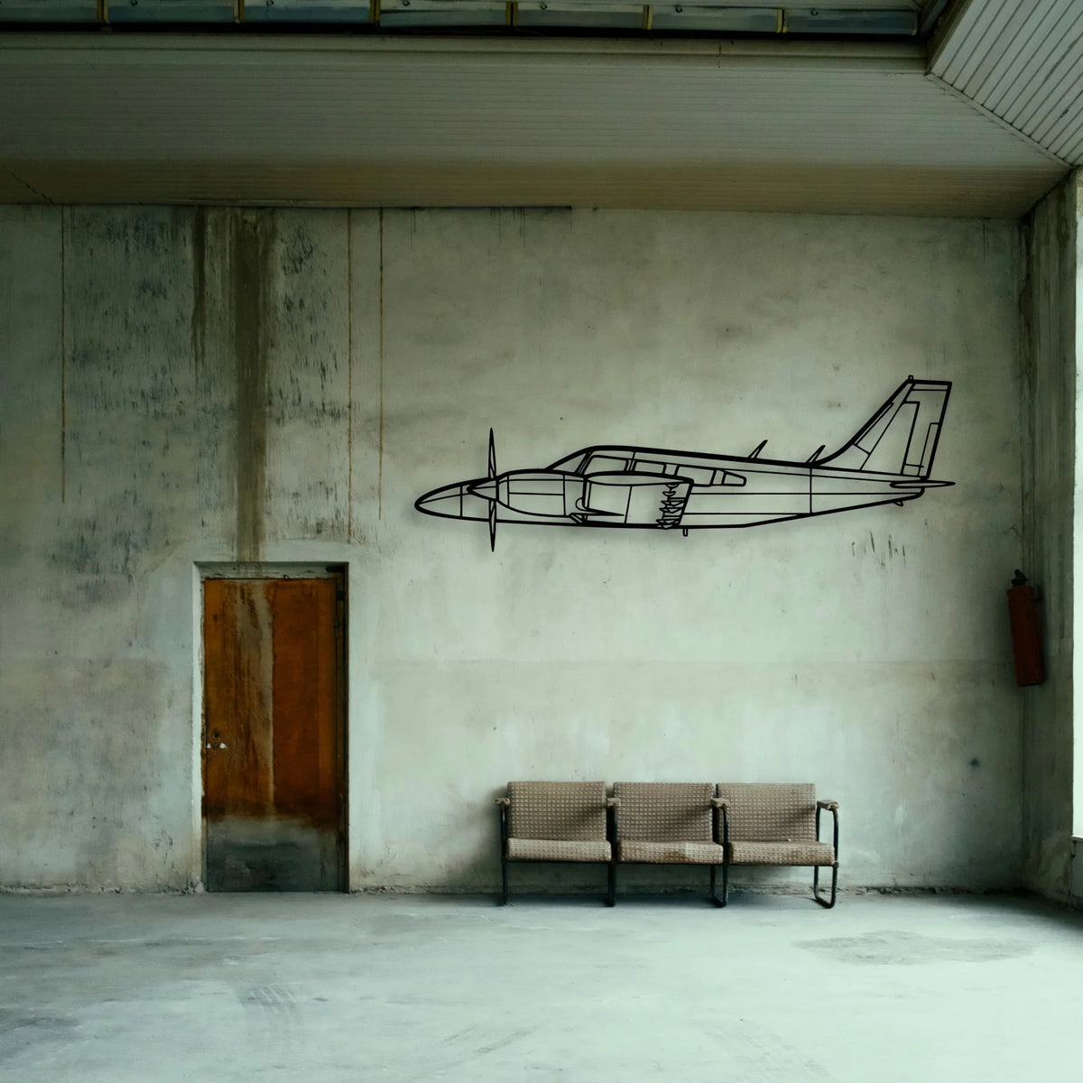 182P Skylane 2 Classic Aircraft Silhouette Metal Wall Art - Tinvibe