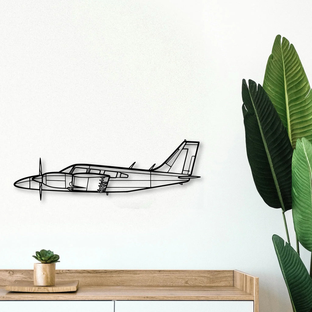 182P Skylane 2 Classic Aircraft Silhouette Metal Wall Art - Tinvibe