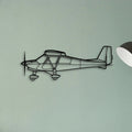 182P Skylane 4 Classic Aircraft Silhouette Metal Wall Art - Tinvibe