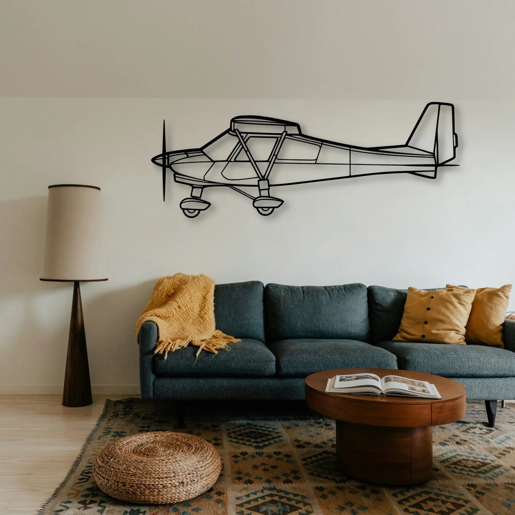 182P Skylane 4 Classic Aircraft Silhouette Metal Wall Art - Tinvibe