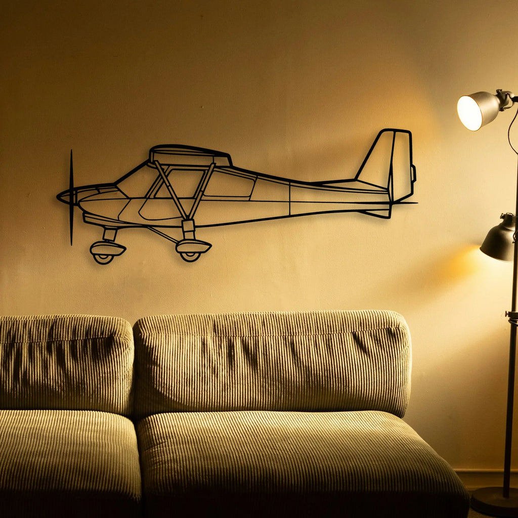 182P Skylane 4 Classic Aircraft Silhouette Metal Wall Art - Tinvibe