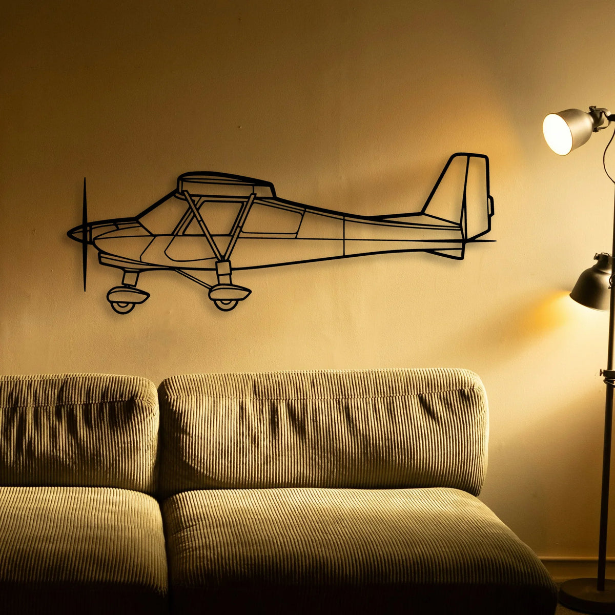 182P Skylane 4 Classic Aircraft Silhouette Metal Wall Art - Tinvibe