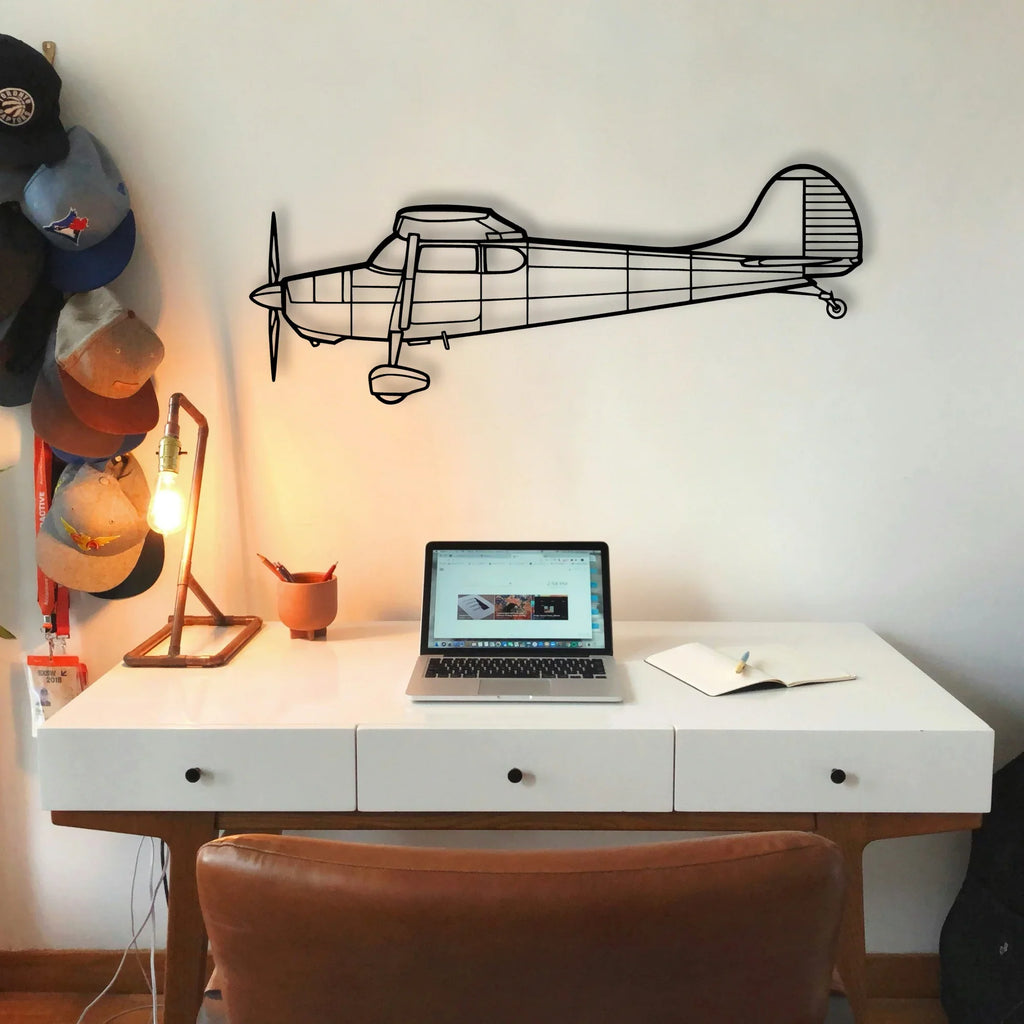 1947 108 2 Classic Aircraft Silhouette Metal Wall Art - Tinvibe
