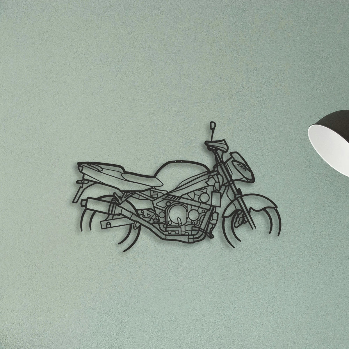1998 Kawasaki ZX6R G1 Classic Motorcycle Silhouette Metal Wall Art - Tinvibe