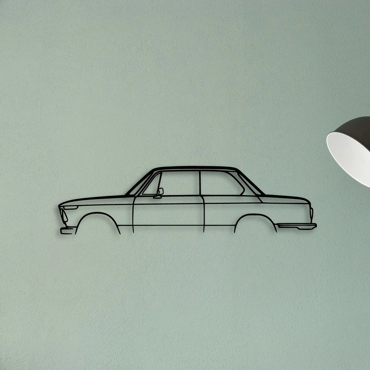 2002 1972 Classic Silhouette Metal Wall Art - Tinvibe
