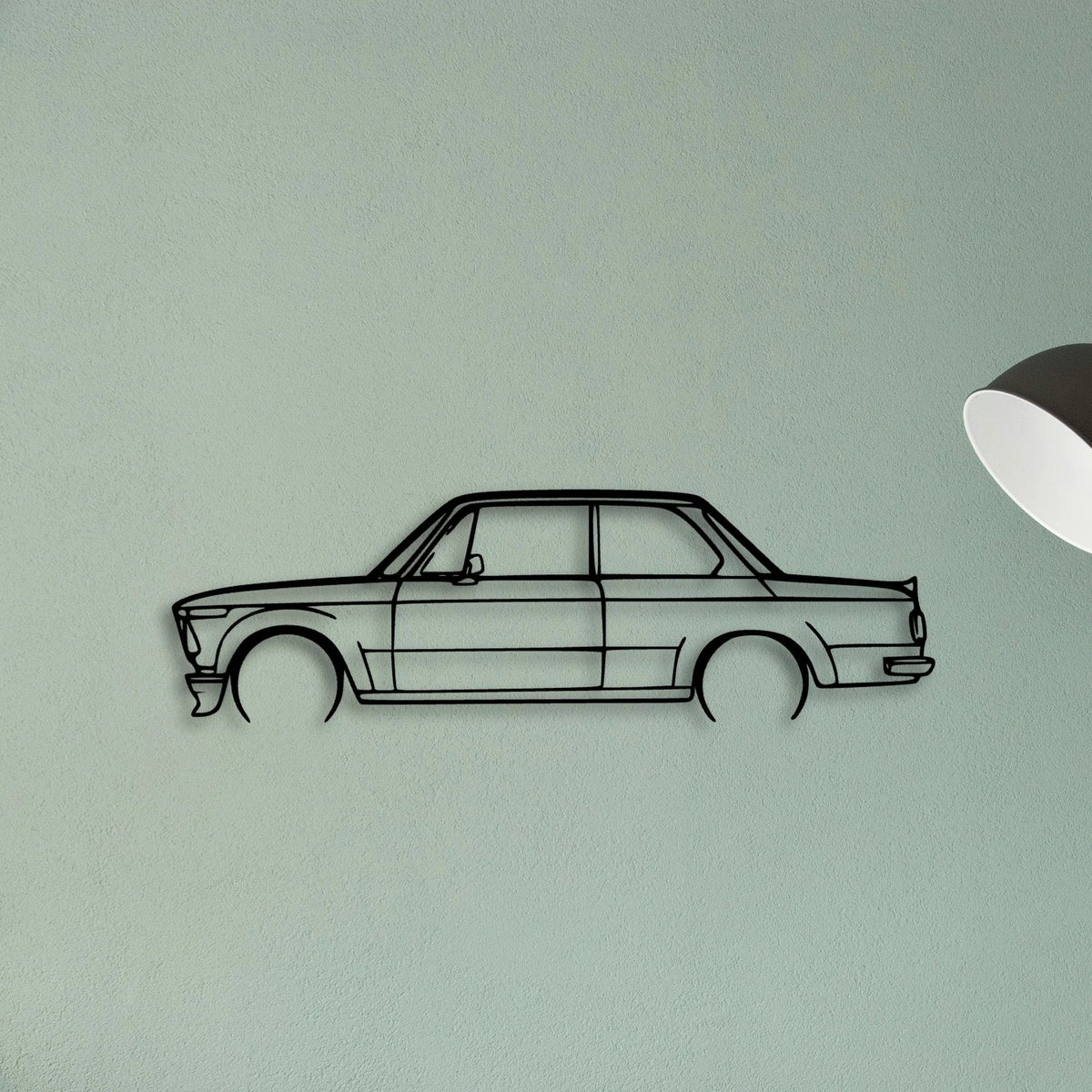 2002 1974 Classic Silhouette Metal Wall Art - Tinvibe