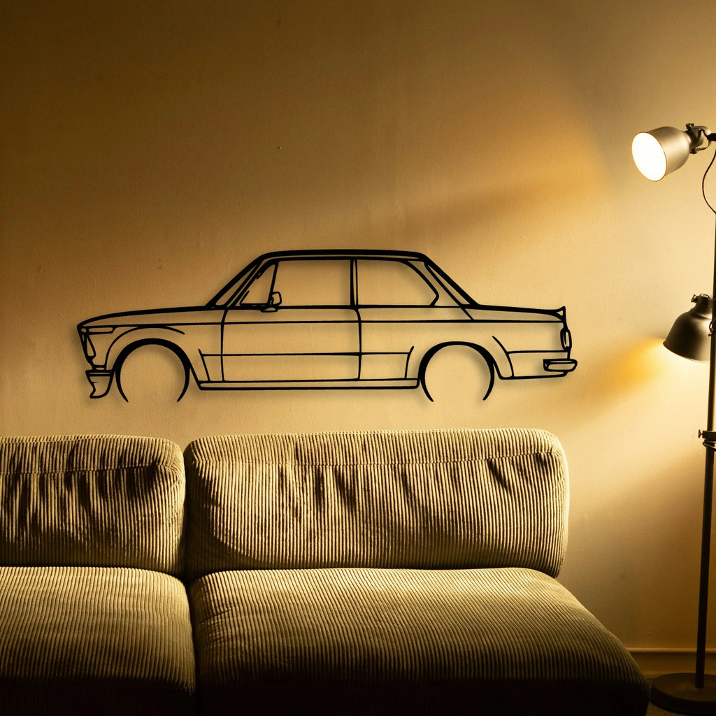 2002 1974 Classic Silhouette Metal Wall Art - Tinvibe