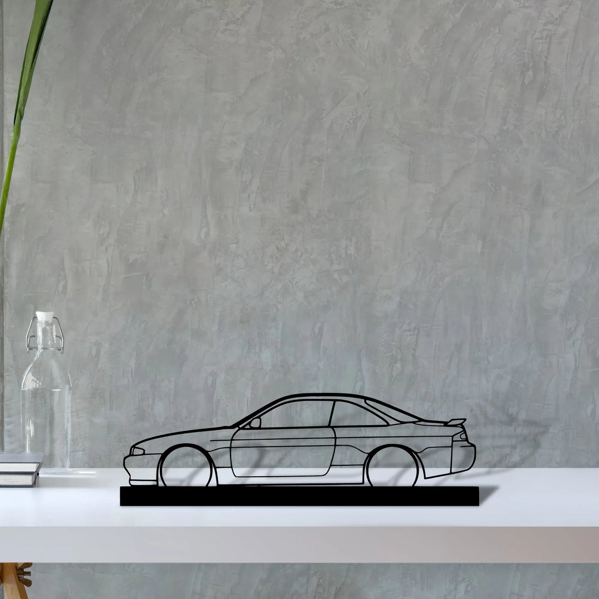 200sx-s14 Silhouette Metal Art Stand - Tinvibe