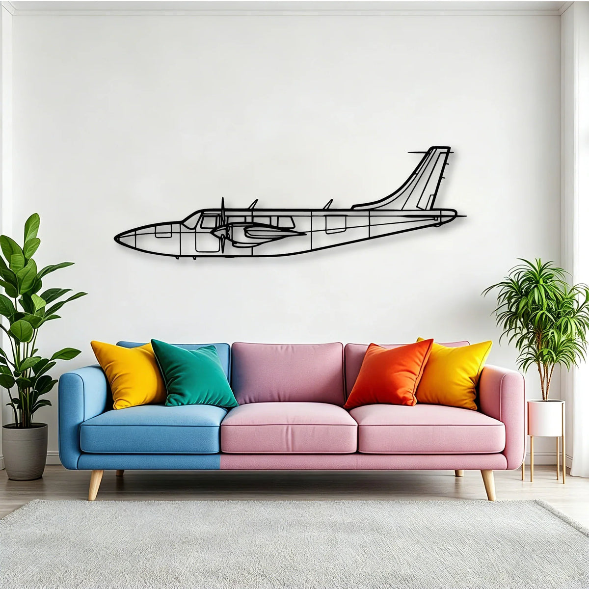 201 Standard Libelle 4 Classic Aircraft Silhouette Metal Wall Art - Tinvibe