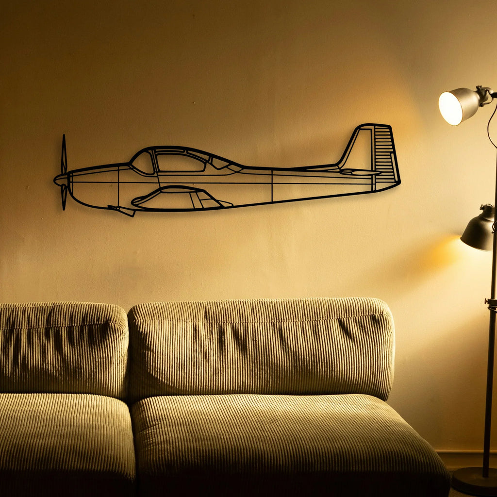 201 Standard Libelle 6 Classic Aircraft Silhouette Metal Wall Art - Tinvibe