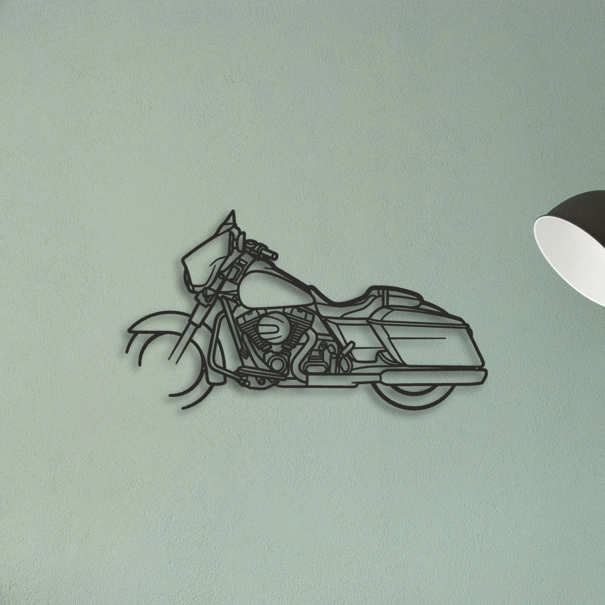 2015 Harley Davidson Street Glide Special Classic Motorcycle Silhouette Metal Wall Art - Tinvibe