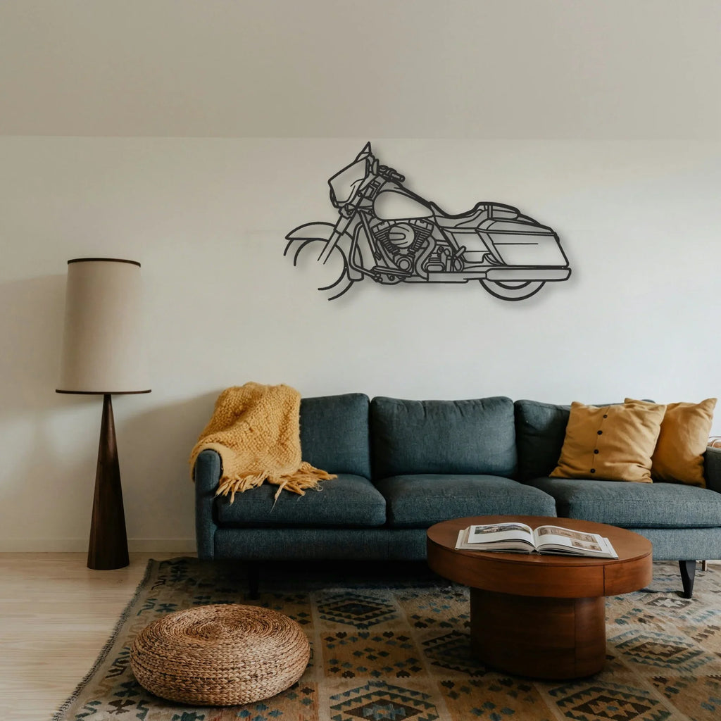 2015 Harley Davidson Street Glide Special Classic Motorcycle Silhouette Metal Wall Art - Tinvibe