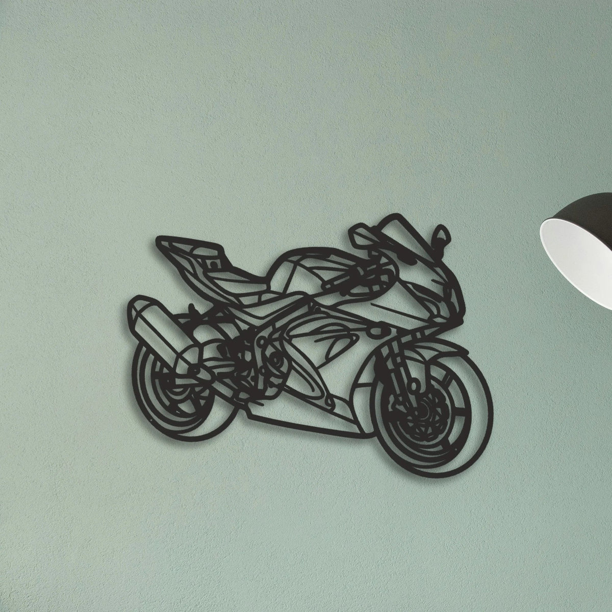 2017 Suzuki GSX R 650 Classic Motorcycle Silhouette Metal Wall Art - Tinvibe