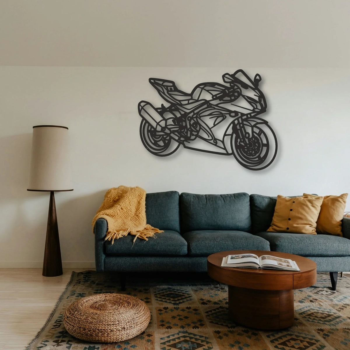 2017 Suzuki GSX R 650 Classic Motorcycle Silhouette Metal Wall Art - Tinvibe
