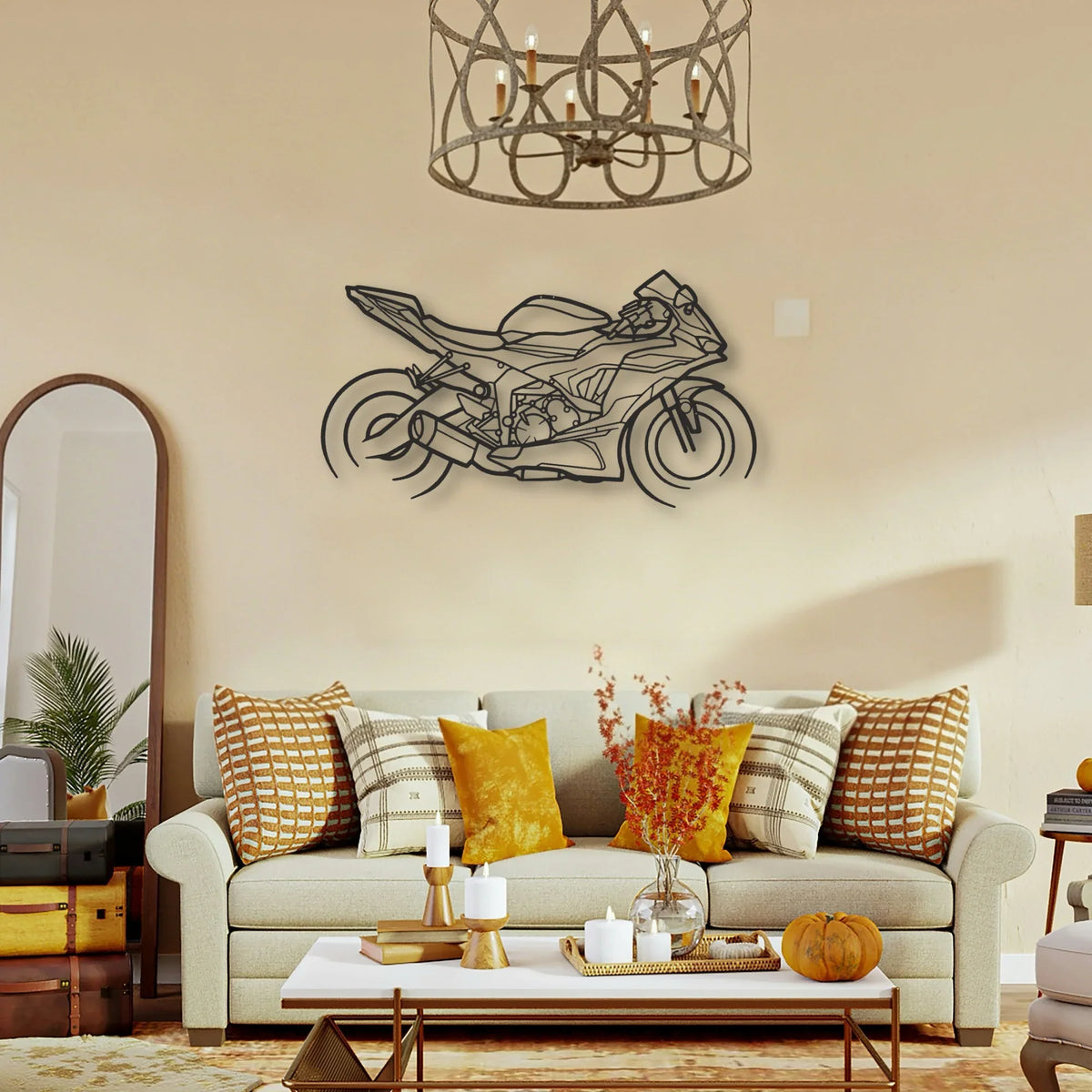 2021 Kawasaki Ninja ZX 6R Classic Motorcycle Silhouette Metal Wall Art - Tinvibe