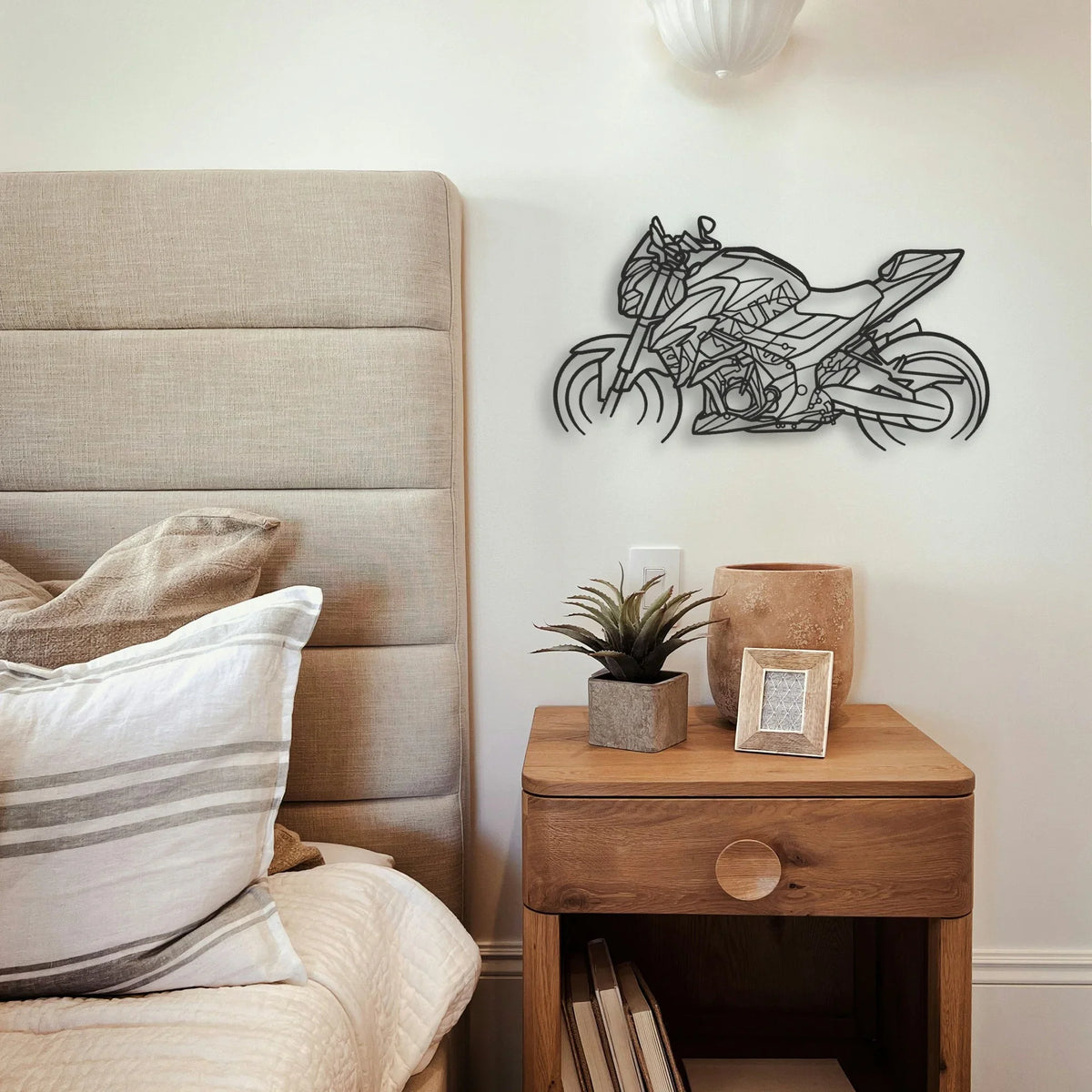 2021 Suzuki GSX S750Z Classic Motorcycle Silhouette Metal Wall Art - Tinvibe
