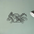 2024 Ducati Panigale V2 Classic Motorcycle Silhouette Metal Wall Art - Tinvibe