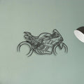 2024 Ducati Panigale V4 Bagnaia Classic Motorcycle Silhouette Metal Wall Art - Tinvibe