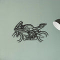 2025 Yamaha YZF R9 Classic Motorcycle Silhouette Metal Wall Art - Tinvibe
