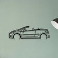 207 CC 2010 Classic Silhouette Metal Wall Art - Tinvibe