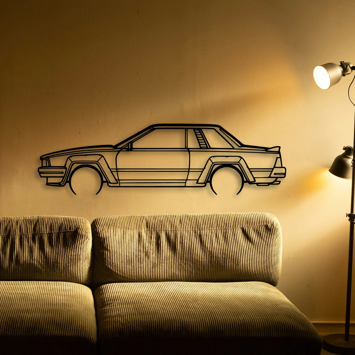 240RS 1983 Classic Silhouette Metal Wall Art - Tinvibe