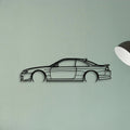 240SX S14 5 Classic Silhouette Metal Wall Art - Tinvibe