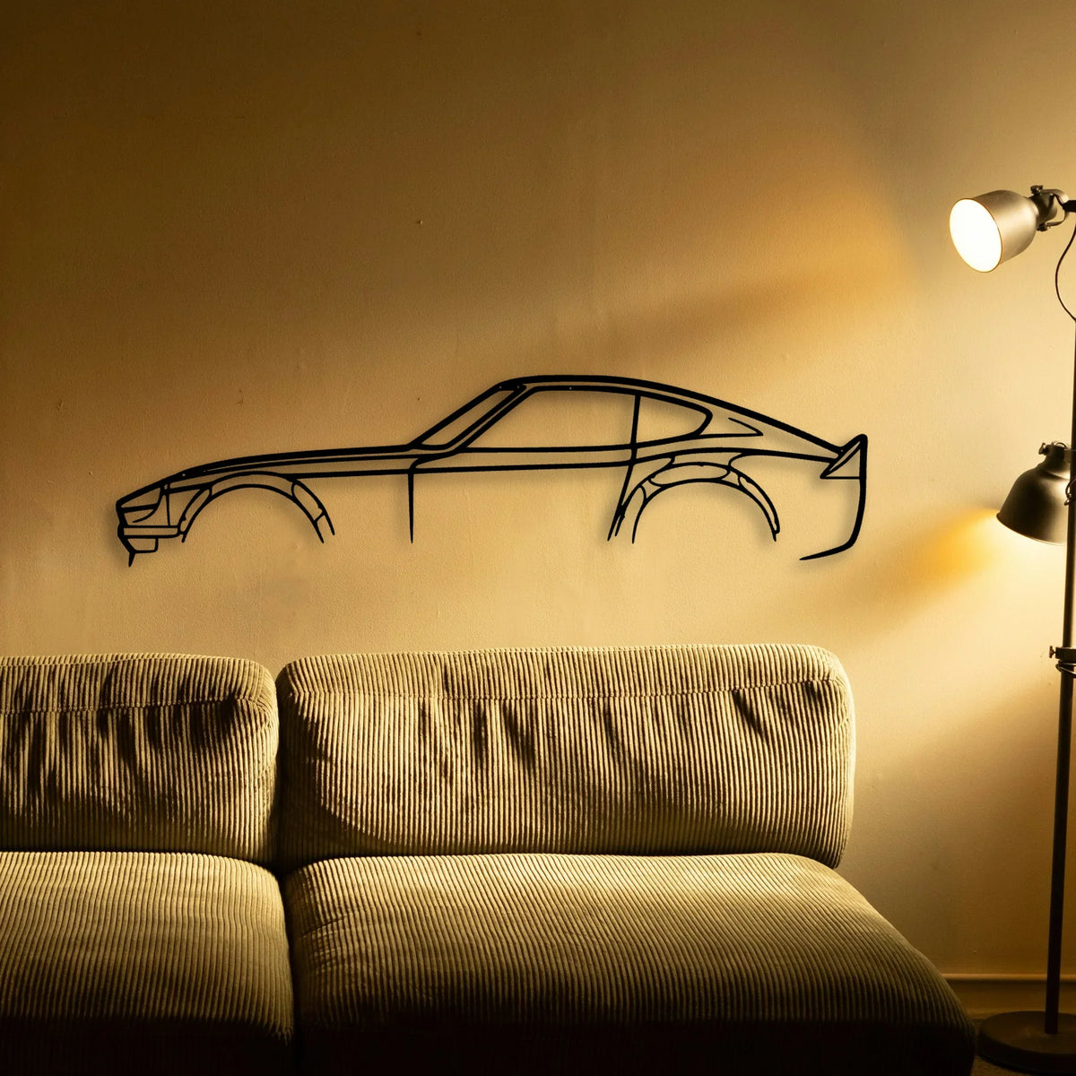 240z 280z JDM Classic Silhouette Metal Wall Art - Tinvibe