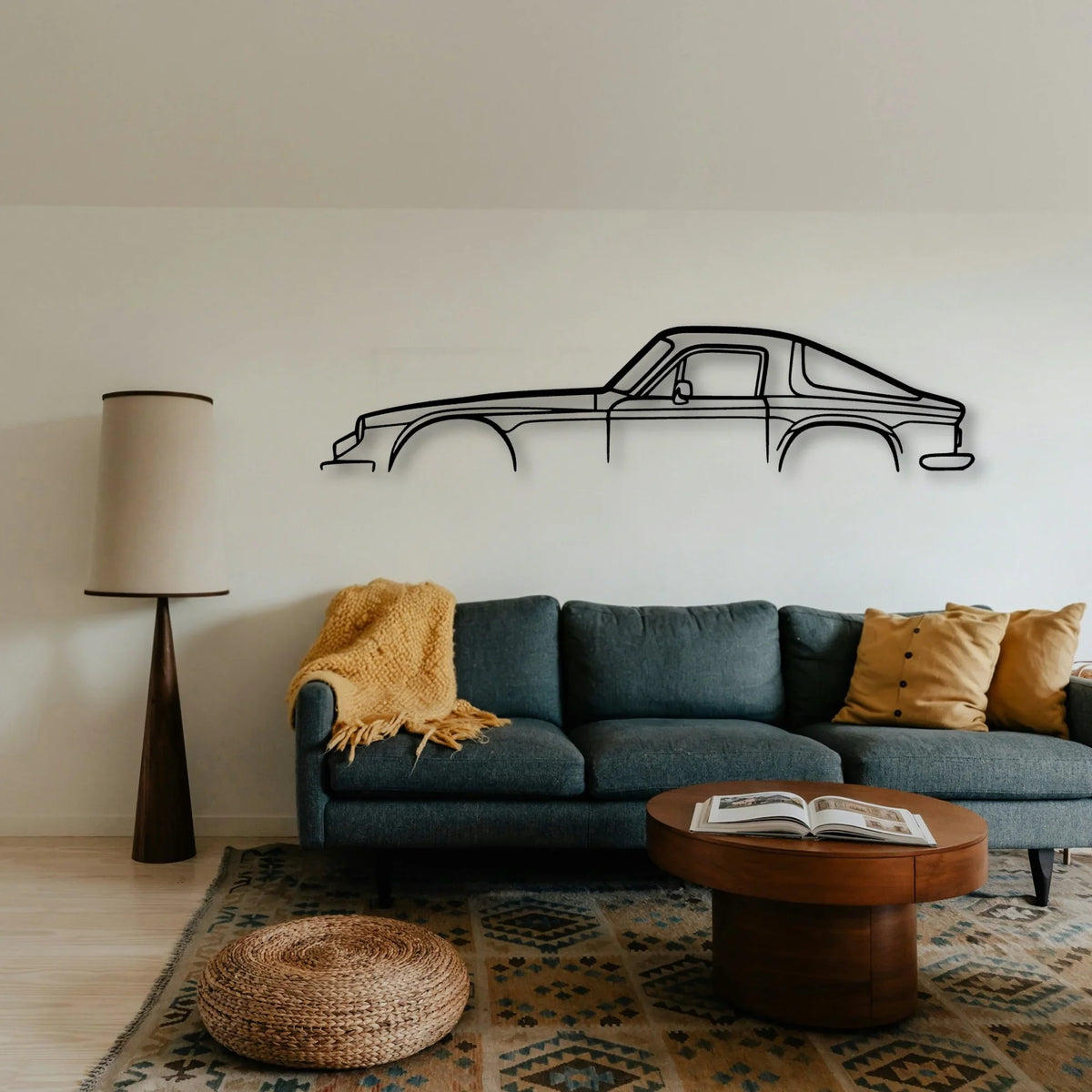 2500M 1974 Classic Silhouette Metal Wall Art - Tinvibe
