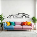 250 GTO 1965 2 Classic Silhouette Metal Wall Art - Tinvibe