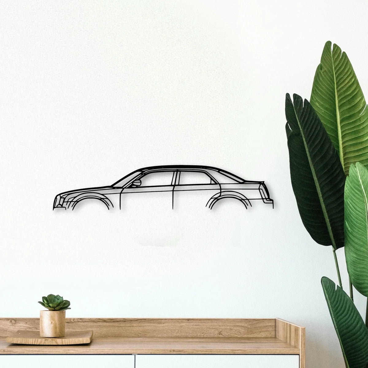 300C 2006 Classic Silhouette Metal Wall Art - Tinvibe