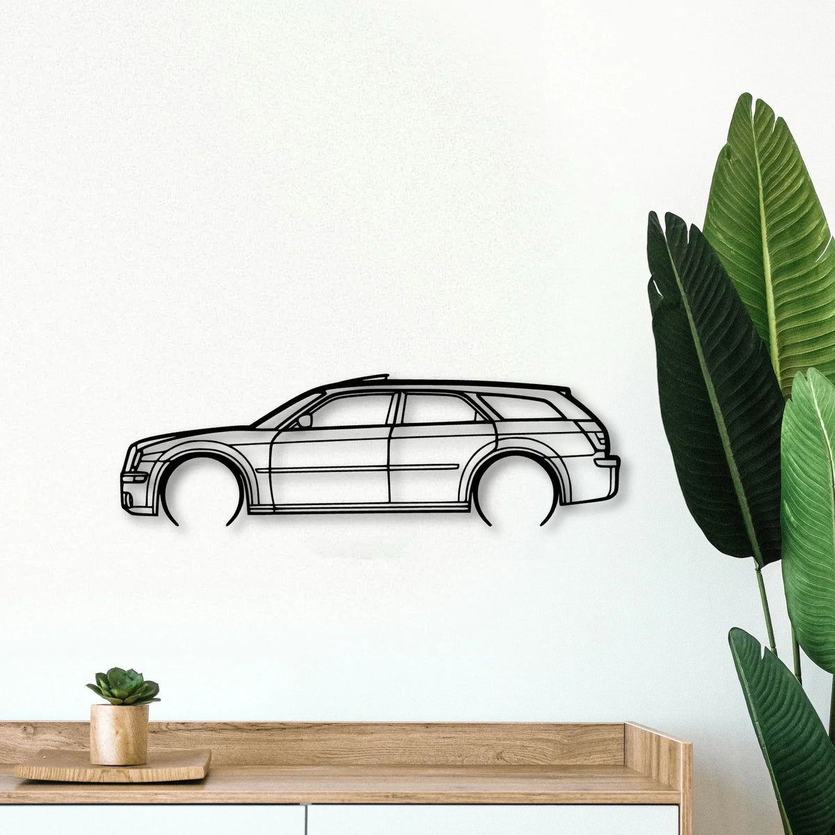 300C 2006 Touring Classic Silhouette Metal Wall Art - Tinvibe
