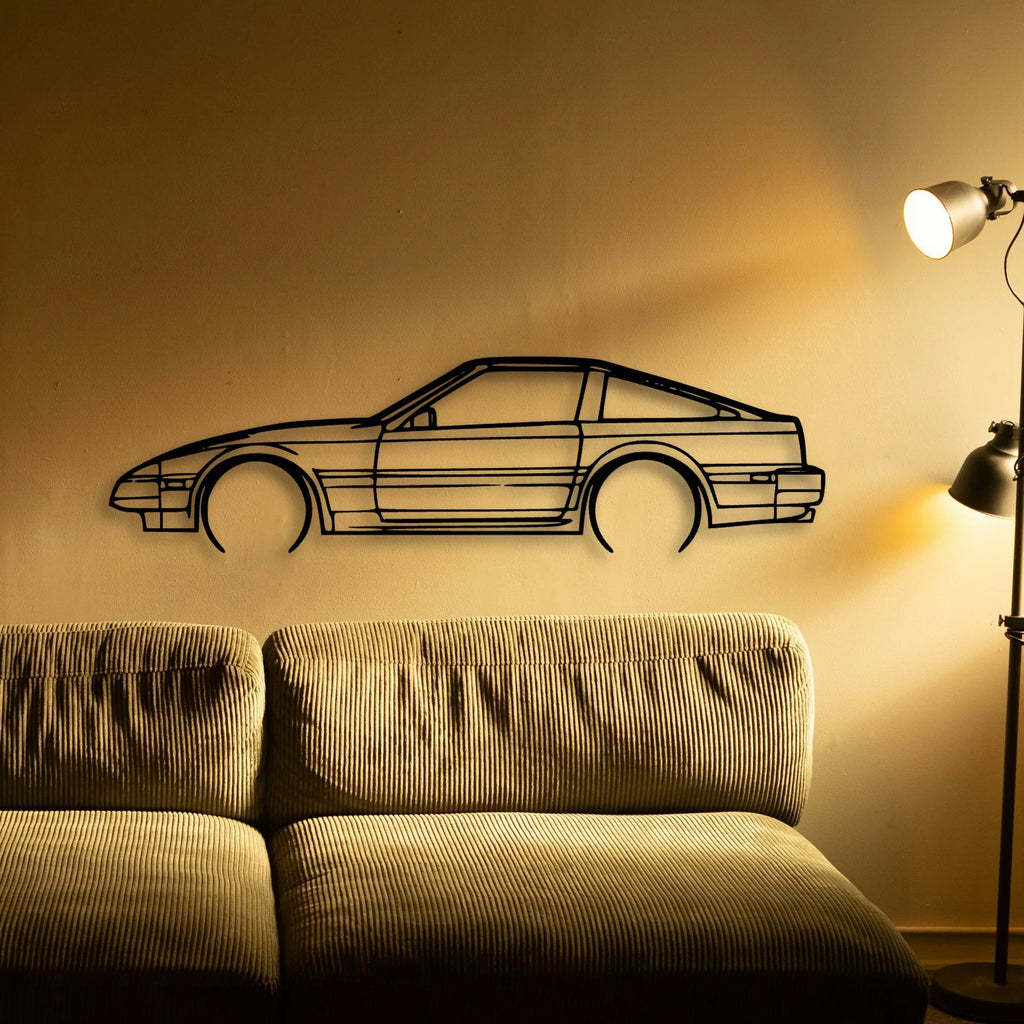 300ZX 1984 Classic Silhouette Metal Wall Art - Tinvibe