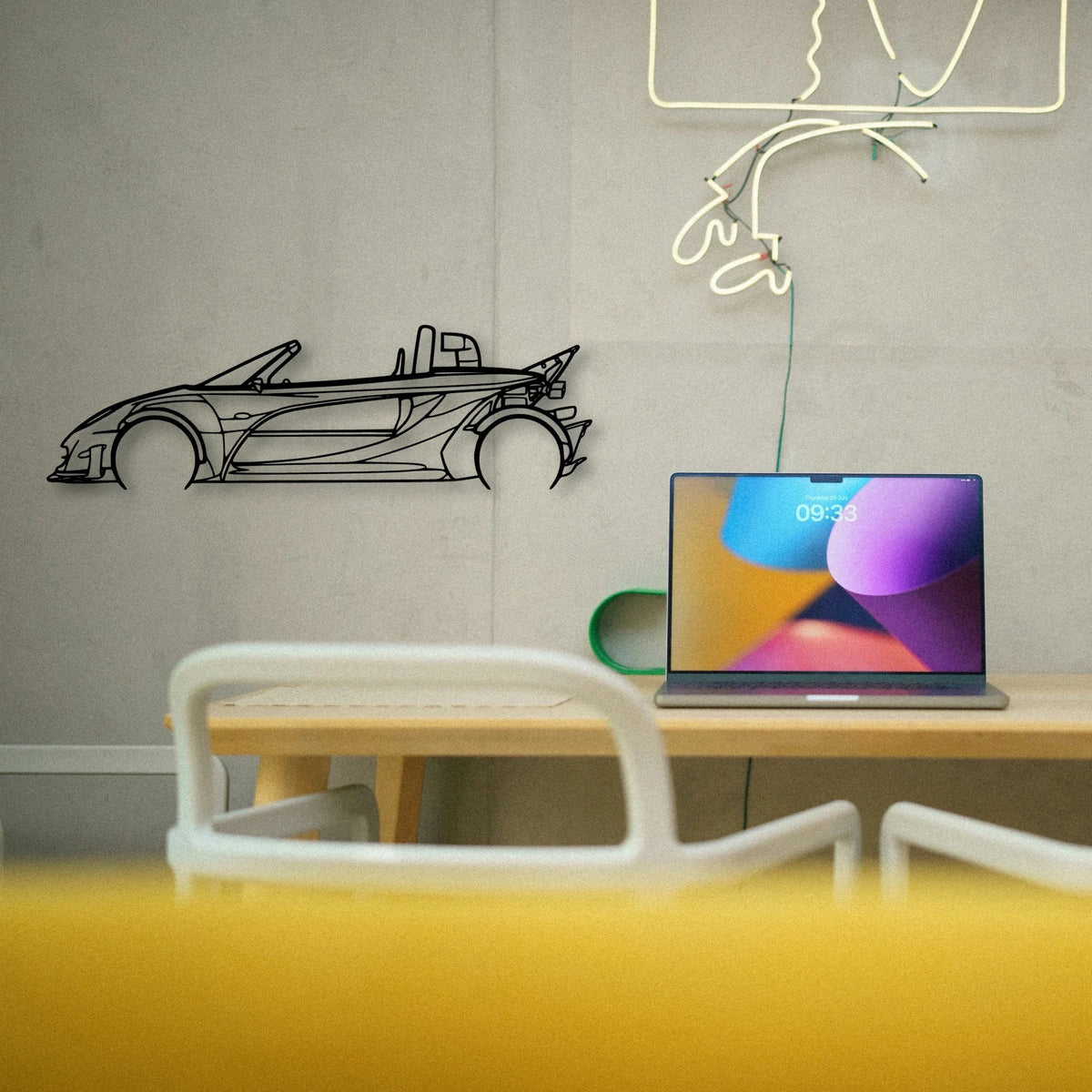 340R 2002 Classic Silhouette Metal Wall Art - Tinvibe