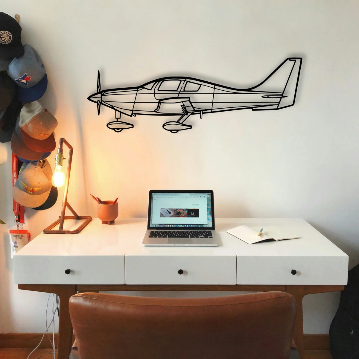 400 Classic Aircraft Silhouette Metal Wall Art - Tinvibe